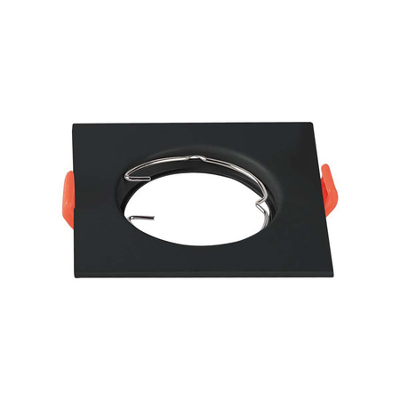 Stropní svítidlo zapuštěná montáž GU10 čtvercová černá 2 kusy VT-930 V-TAC