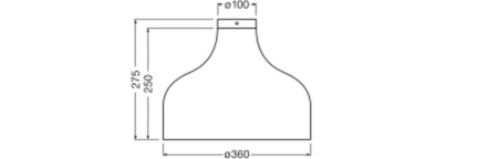 Dekorativní povrchová stropní lampa E27 kartonová hnědá dekorace Ledvance