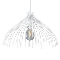 LED závěsné stropní svítidlo UMB E27 Overhang White Wire SOLLUX