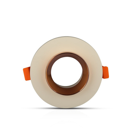 Zapuštěné stropní svítidlo GU10 Očko s kulatým bílým/růžovým zlatem VT-862 V-TAC - 5letá záruka