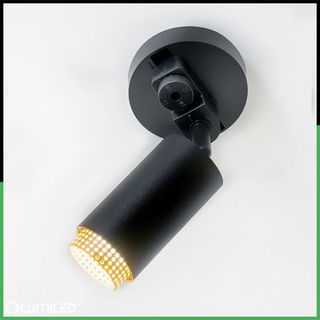 Adaptérová základna pro montáž jednofázových reflektorů černá LUMILED