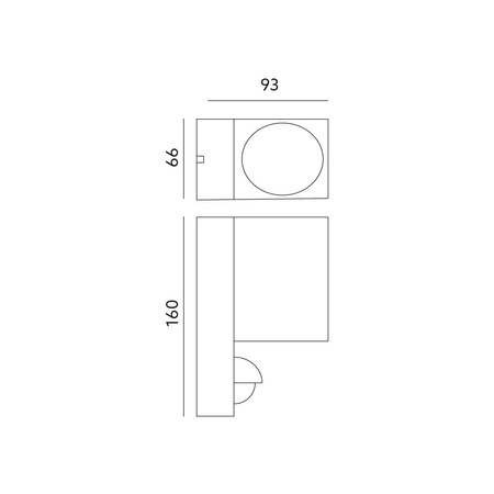 LED zahradní lampa QUAZAR 15 LX GU10 IP44 KOBI Black Sensor