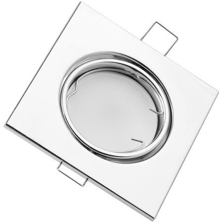 Halogenové svítidlo pod omítku Pohyblivé čtvercové svítidlo PICTOR Chrome Sheet MR16 GU10 LUMILED