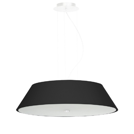 LED závěsné stropní svítidlo VEGA 5xE27 Lustr 60 cm černý SOLLUX