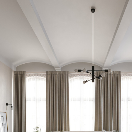 Nástěnné svítidlo DUOMO E27 Loft nástěnné svítidlo černé SOLLUX