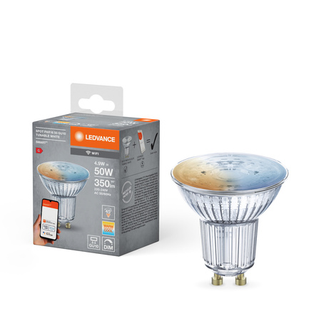 GU10 LED žárovka 5W 350lm CCT LEDVANCE SMART+ WiFi Stmívatelné