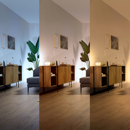 Stropní světlo LED s ventilátorem Plafond 28+35W 4500lm 2700-5500K nikl Atlas Philips