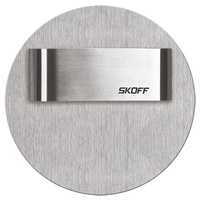 LED svítidlo na schodiště 0.8W 6500K 10V DC IP20 Inox Cut RUEDA SHORT Skoff