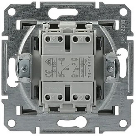 Roletový spínač bez rámečku. dvojitý Asfora IP20 Antracit