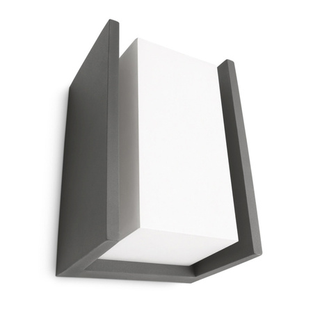 Zahradní lampa LED nástěnná lampa BRIDGE myGarden E27 IP44 obdélníková antracitová PHILIPS