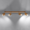 Stropní svítidlo KEKE 4xGU10 Reflektorové halogenové svítidlo 80cm Dub SOLLUX