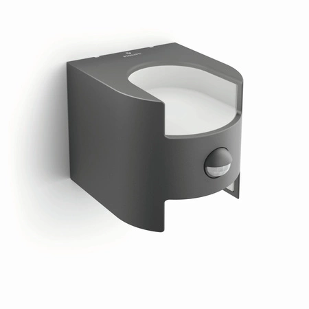 LED zahradní lampa GRASS IR myGarden elevační nástěnná lampa 4.5W 2700K IP44 nahoru-dolů se senzorem pohybu antracit PHILIPS