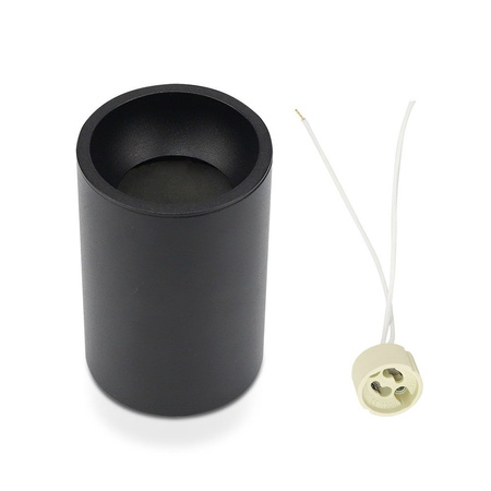 Bodové stropní svítidlo GU10 kulaté černé VT-802 V-TAC