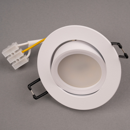 Kruhové stropní svítidlo TRIX 3v1 GU10 6W 3000K WHITE MAT LUMILED pro zápustnou montáž