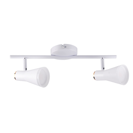 Nastavitelné stropní/nástěnné svítidlo 8.4W LED BERG 2 bílé 3000K GOLDLUX (Polux)