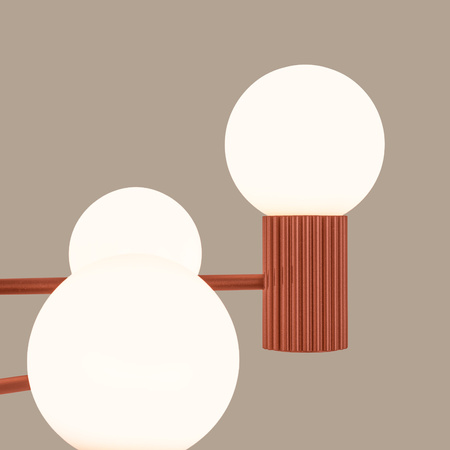 Lustr Závěsné svítidlo 6x G9 Hliník Ochre Red Halo French Sky SL.1833 Sollux