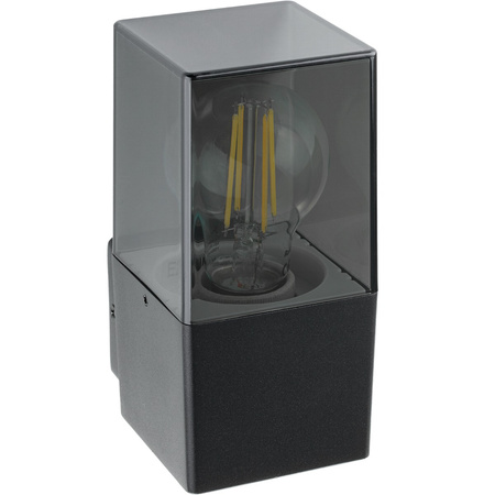 Zahradní lampa LED nástěnná lampa DENVER E27 IP44 16.5cm čtvercová