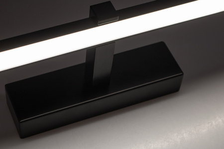 LED světlo do koupelny nad zrcadlo 8W, 700lm 40cm Neutrální bílá Černá VENUS LUMILED