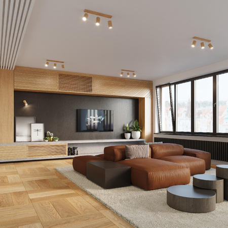 Svítidlo pro povrchovou montáž BERG 2 2xGU10 Reflektor Halogen Pohyblivé Skandinávské dřevo SOLLUX