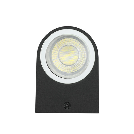 Zahradní fasádní svítidlo nástěnné svítidlo GU10 IP44 jednostranné kulaté černé VT-7651 V-TAC