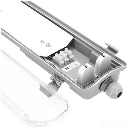 LED G13 IP65 šedá Hermetické svítidlo Hermic Kobi