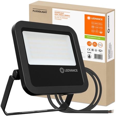 LED reflektor 65W 8000lm 4000K IP65 černý LEDVANCE reflektor