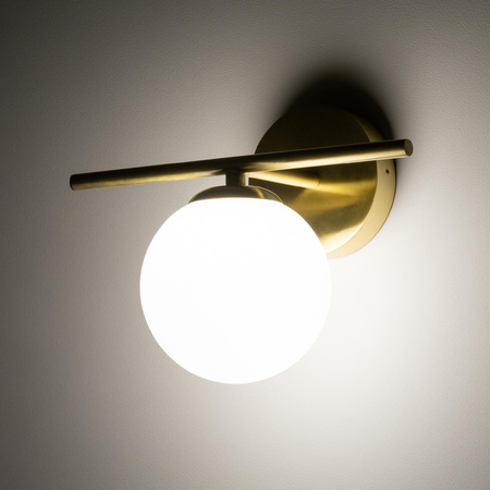 Nástěnné svítidlo Povrchová montáž G9 Zlatá Vodotěsná Koupelna IP44 Moderní ARALIA 10527 Novodvorski