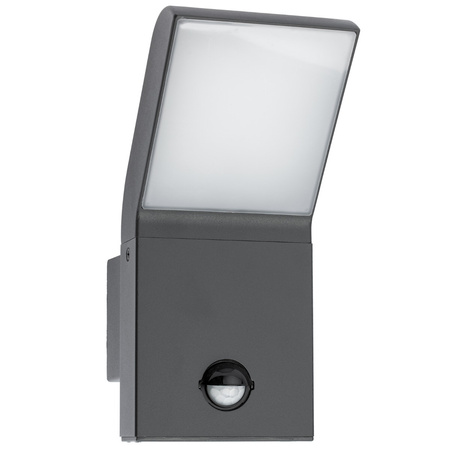 Venkovní zahradní nástěnná lampa LED 12W 4000K IP54 s pohybovým a soumrakovým senzorem