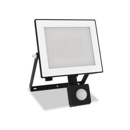 Reflektor LED 30W 3200lm 3000K IP65 se senzorem pohybu a soumraku Black Lois Philips