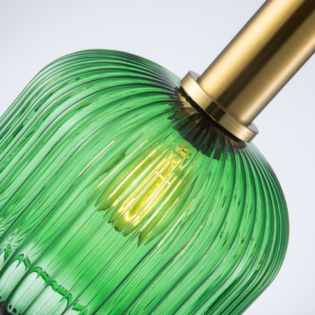 CUMBRIA E27 převislá stropní lampa zelená GOLDLUX (Polux)