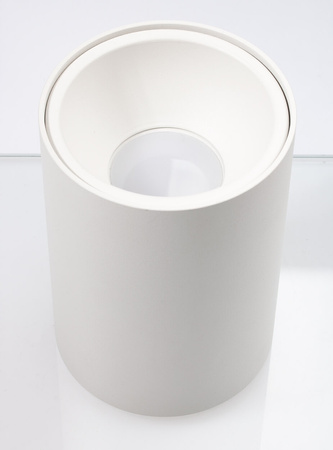 Hliníkové halogenové svítidlo SPOT TUBA pro povrchovou montáž LED GU10 kulaté bílé KIVI KOBI