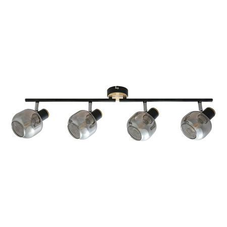 Bodové stropní svítidlo 4x E14 Brown Industrial Salazar 5400 Rabalux