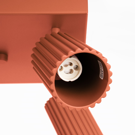 Bodové reflektorové stropní svítidlo Tuba 4x GU10 Ochre Red Carbon Deep Space SL.1640 Sollux