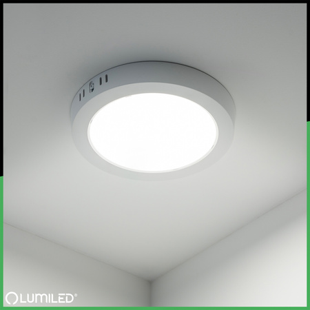 LED stropní svítidlo pro povrchovou montáž 24W Kruhové 4000K GLOW White LUMILED