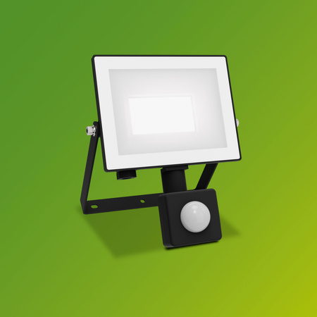 Reflektor LED 20W 2050lm 5000K IP65 se senzorem pohybu a soumraku Black Lois Philips