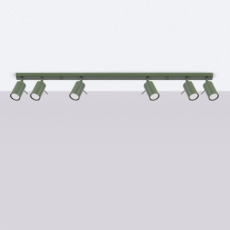 Bodové reflektorové stropní svítidlo Tuba 6x GU10 Olive Ring Bittersweet Shimmer SL.1505 Sollux