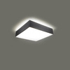 LED stropní svítidlo Plafond HORUS E27 Čtvercové svítidlo 25cm šedé SOLLUX