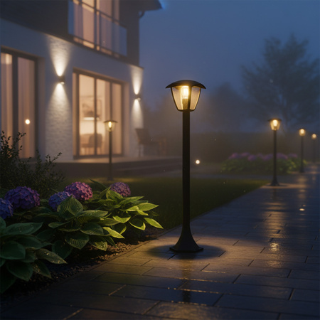 Venkovní zahradní lampa. stojící vysoko. IGMA E27 GOLDLUX (Polux) 88cm