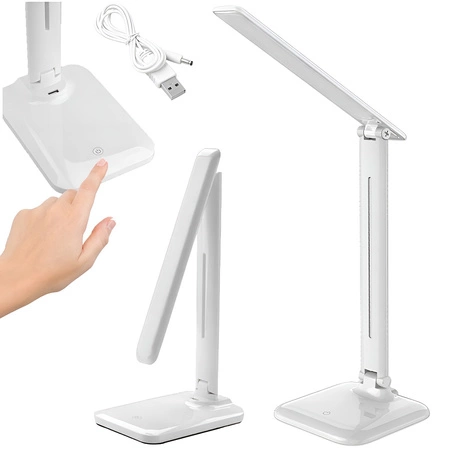 MARINA LED 9W 450lm stmívatelná bílá MasterLED nastavitelná stolní lampa na noční stolek