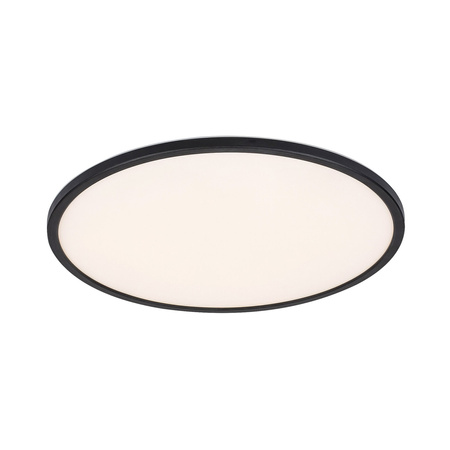 Plafond LED stropní světlo 15W 1200lm 3000K stmívatelné časovačem černé moderní Ezio 71155 Rabalux