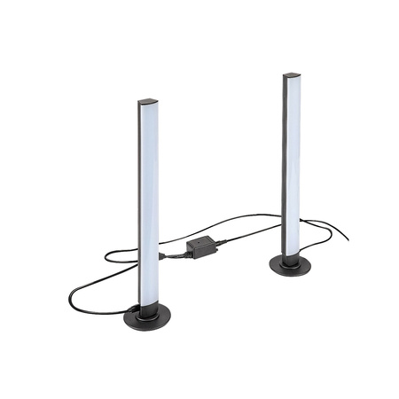 LED stojací lampa 5W integrovaný LED zdroj Černá Moderní Paco 76014 Rabalux