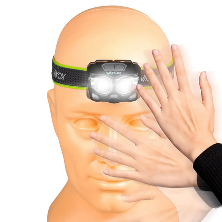 COB XTE LED čelovka Nabíjecí USB IP65 Professional Vayox