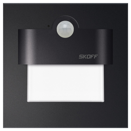 LED schodišťové svítidlo 1W 6500K 10V DC IP20 matná černá TANGO se snímačem pohybu Skoff