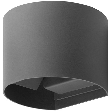 Zahradní nástěnné svítidlo LED G9 nastavitelné kulaté horní spodní grafitové PYXIS LUMILED