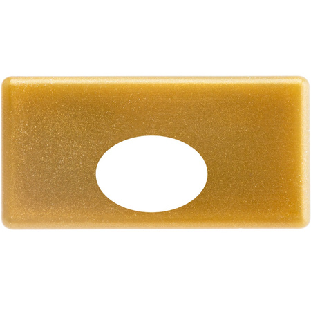 Záslepka pro Povrchový Profil MINI, Zlatá s Otvorem Plastová LUMILED