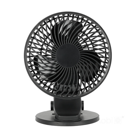 Stolní ventilátor s klipem Přenosný dobíjecí USB-C černý Viento Windstar Kobi