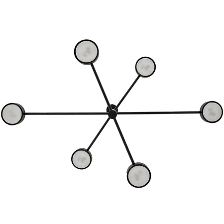 LED závěsné stropní svítidlo 6x GX53 Wall Black OVILO LUMILED