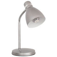 Stolní stolní lampa Školní kancelářská noční lampa Nastavitelná E14 Stříbrná Zara Kanlux