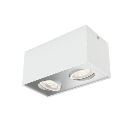 LED halogenové svítidlo pro povrchovou montáž 2x 4,5W BOX Moving white PHILIPS