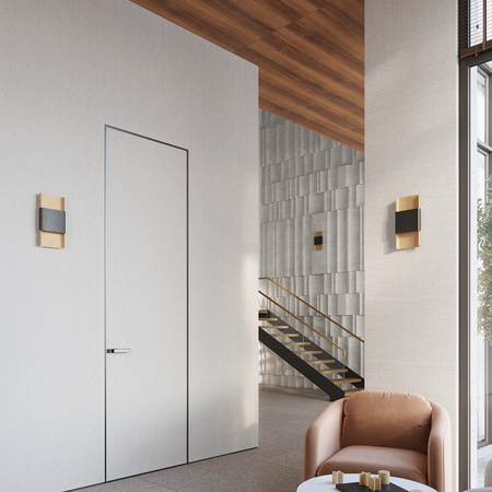 Nástěnné svítidlo DURLIN 2xG9 Gold Black Modern SOLLUX